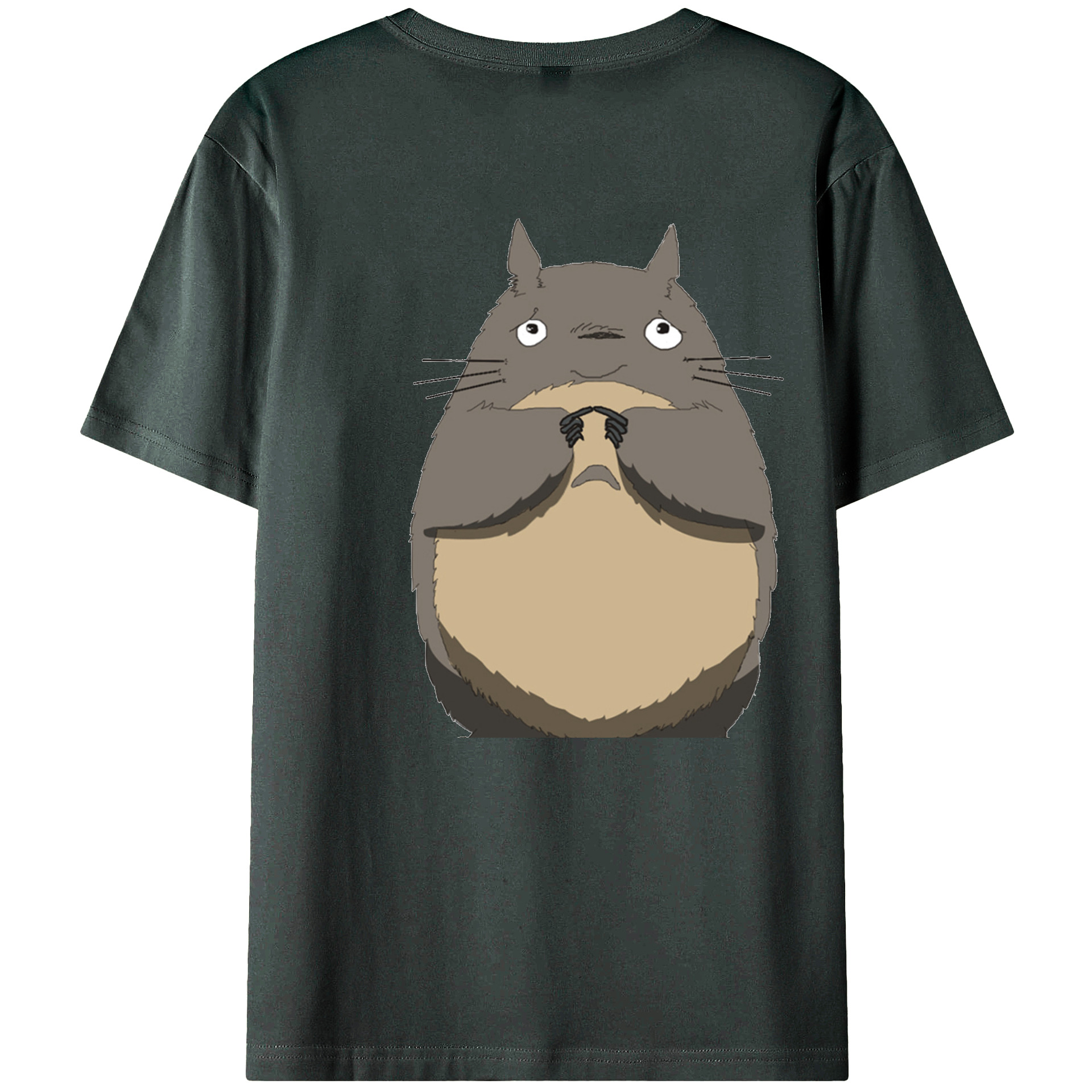 （画像用） となりのトトロ 草壁メイ 草壁サツキ My Neighbor Totoro Satsuki Kusakabe Mei Kusakabe 綿100％ メンズ半袖Tシャツ（バックプリント） 通気性